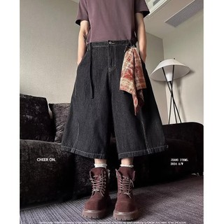 GKSSS Quần short denim mới phong cách đường phố cổ điển kiểu Mỹ thiết kế phong cách trung tính chất lượng cao