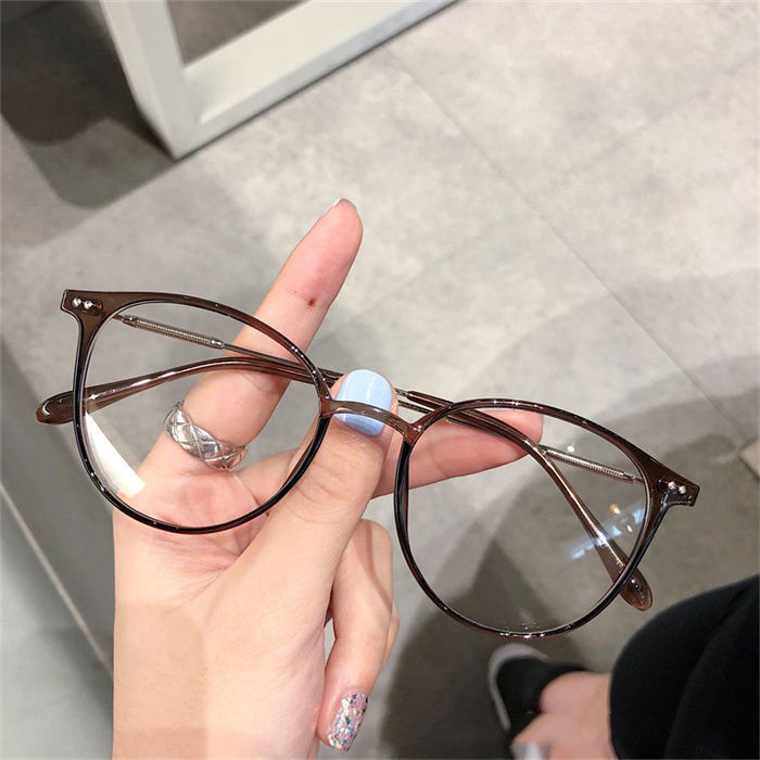 Kính bảo vệ bức xạ, -0.5 đến -4.25 độ,Thời trang, Kính mắt mèo, Nam nữ Kính cận thị chống ánh sáng xanh, Cận thị tùy chọn 067