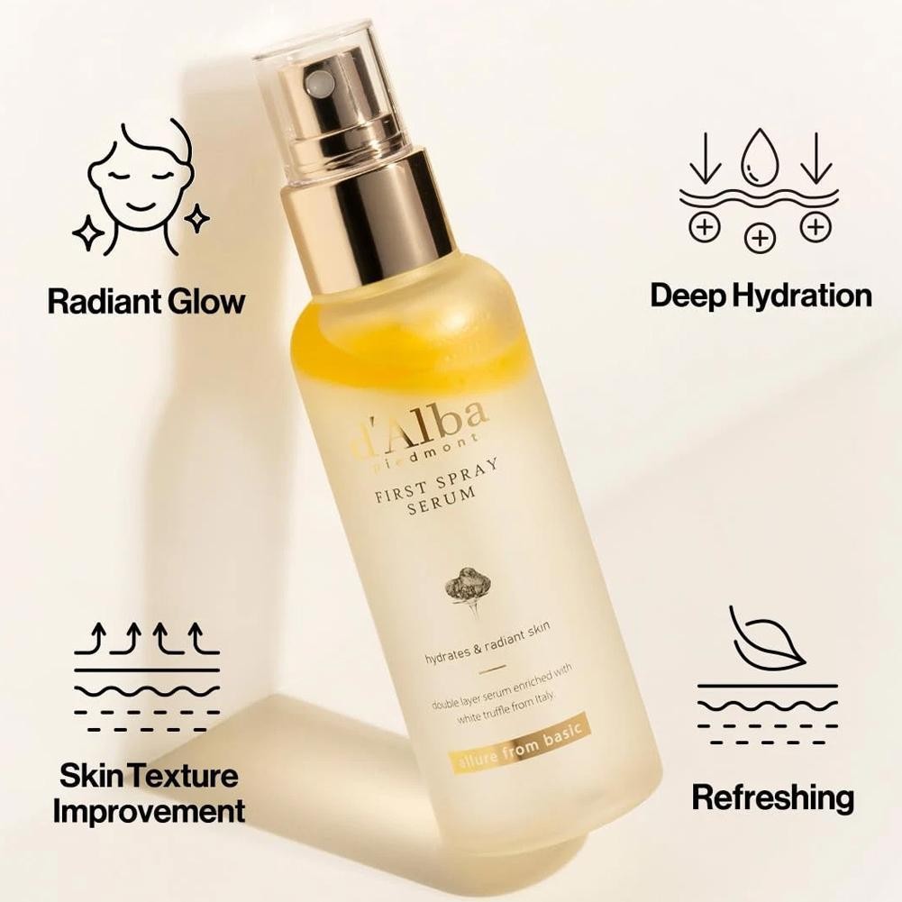 Tinh chất dưỡng ẩm dạng xịt Truffle trắng Thích hợp để chăm sóc da hàng ngày 100ml V9n2