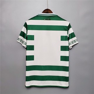 98 99 Celtic Home Retro Soccer Jersey Celts Football ÁO THUN 1998 1999