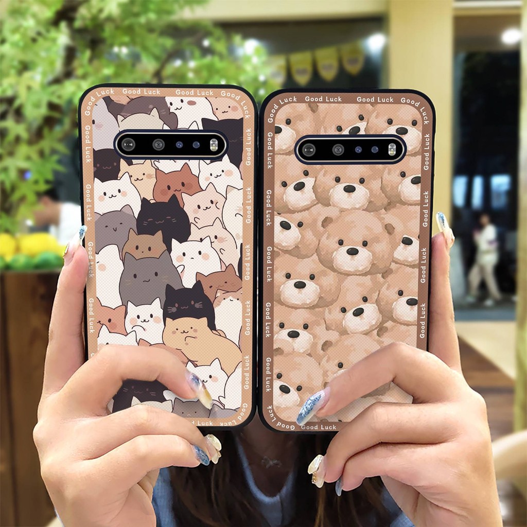 Bọc Toàn Bộ Vỏ Điện Thoại Dễ Thương Cho LG V60 ThinQ 5G Bảo Vệ Chống Bụi Bẩn Vỏ Mềm Chống Va Đập TPU Chống Sốc Ốp Lưng Silicon Hoạt Hình Chống Thấm Nước Chống Bụi Thiết Kế Thời Trang Bền Đẹp