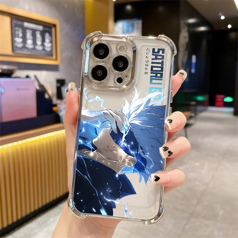 Anime Jujutsu Kaisen Geto Suguru Gojo Satoru Vỏ Điện Thoại Cho Iphone 7 8 6 6S Plus SE 2022 X XS Max XR 11 12 13 14 Pro Max 14 Plus Vỏ Điện Thoại Di Động Mạ Trong Suốt Mềm Chống Sốc