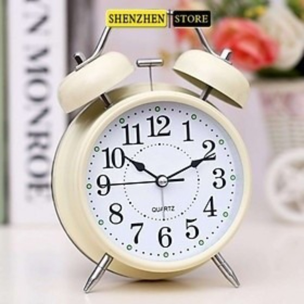 Đồng hồ báo thức chuông to, Đồng hồ báo thức có hai quả chuông cổ điển bằng sắt