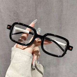 Kính đọc sách vuông cổ điển dành cho nữ Thời trang tròn chống ánh sáng xanh Khung kính mắt