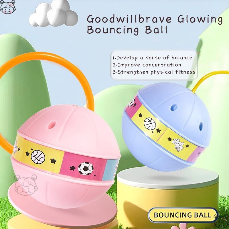 Phát Sáng Bóng Bó Hoa Mắt Cá Chân Phát Sáng Trẻ Em Tập Thể Dục Bouncy Bóng Nhảy Dây Nhiều Màu Sắc Thể