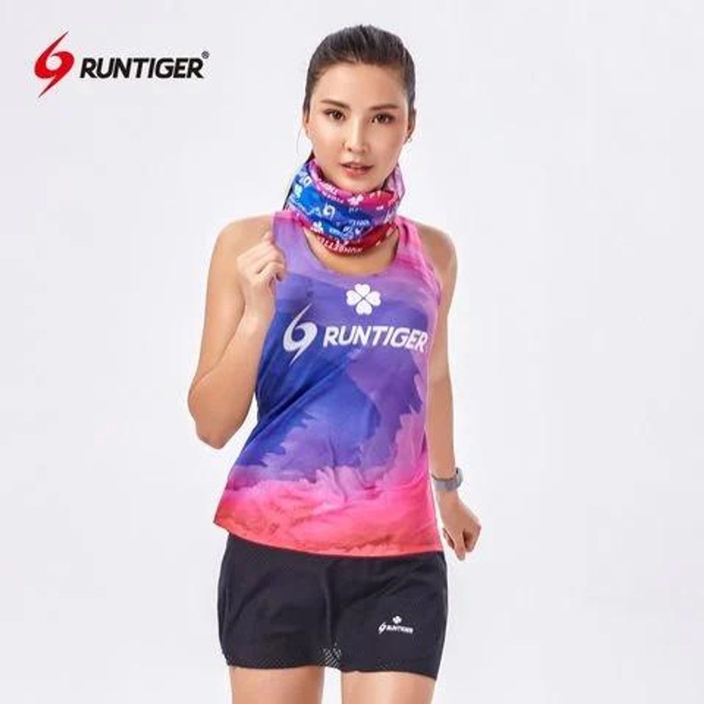 Áo chạy bộ cọc tay nữ RUNTIGER 4976B - Công nghệ sợi Quick-DryTop thoáng khí, nhanh khô top sport