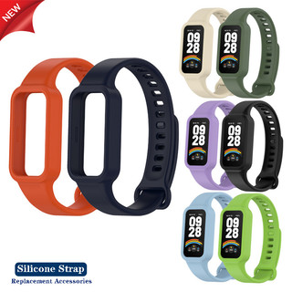 Dành Cho Redmi Band 3 Dây Đeo Silicon Thể Thao Cho Xiaomi Band 9 Active 12 Màu Dây Đeo Tay & Vỏ Bảo Vệ