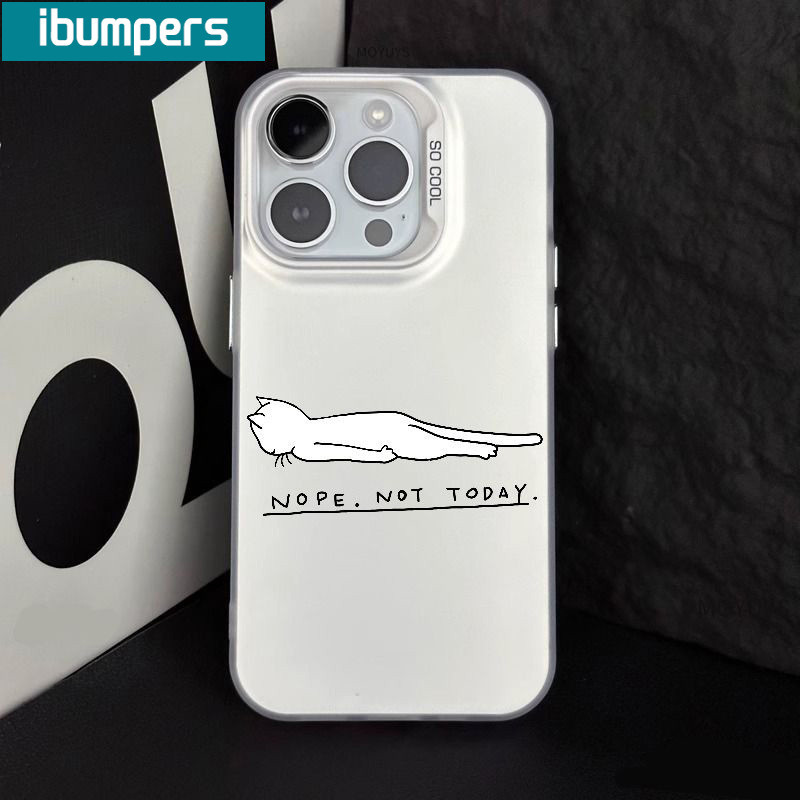 ibumpers Ốp Lưng IPhone Ngộ Nghĩnh Độc Đáo Họa Tiết Hoạt Hình Ốp Điện Thoại IMD Cứng Trơn Chống Bẩn Chống Sốc Cho IPhone 16 15 14 12 13 11 Pro Max