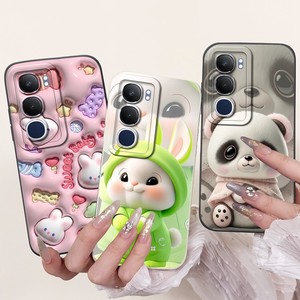 Ốp điện thoại Vivo V40 Lite 4G IDN / V40Lite 5G IDN V2417 / Vivo V40 5G V2348 Vỏ hoạt hình đáng yêu dễ thương Vỏ silicon mềm chống sốc