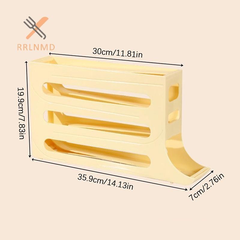 Rrlnmd Hộ Gia Đình Tự Động Lăn Trứng Hộp Bảo Quản Nhà Bếp Tủ Lạnh Cửa Bên Bảo Quản Trứng Giá 30 Hộp Trứng MỚI