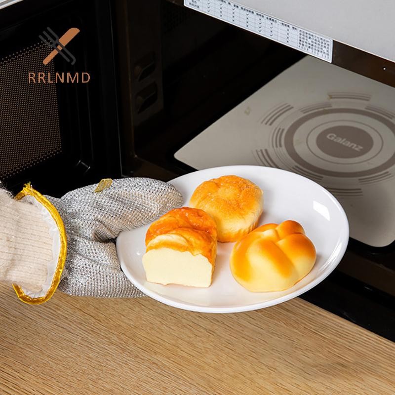 Rrlnmd Găng Tay Vệ Sinh Công Việc Nhà Dây Thép Bóng Rửa Bát Găng Tay Chống Thấm Nước Bàn Chải Bát Dầu Hiện Vật Vệ Sinh Hộ Gia Đình Găng Tay Bạc MỚI