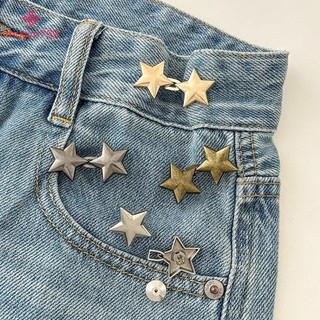 < zhuliye789 > 1 Cặp Nút Quần Jean Kẹp Có Thể Điều Chỉnh Cho Quần Váy Eo Thắt Lưng Khóa Nút Chụp Điều Chỉnh Quần Pin Nút Có Thể Thu Vào