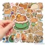Set 50 Hình Dán Hình Dán Capybara Cute Stiker Meme Chống Thấm Nước Trang Trí Mũ Bảo Hiểm, Ván Trượt, Laptop, Vali, Sổ