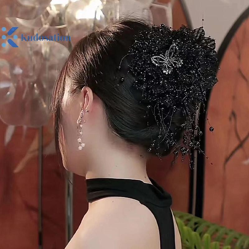 Kudosation Flower sel Kẹp tóc Mũ đội đầu Kẹp tóc phóng đại