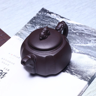 Ấm trà tử sa Nghi Hưng ấm trà Long tôn vuông đất sét Tím nguyên khoáng thủ công ấm trà Long tôn dụng cụ trà Kungfu gia dụng E1SG