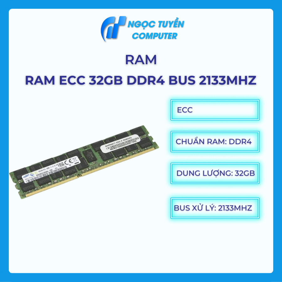 RAM DDR4 ECC 32GB Bus 2133Mhz - Cũ - Bảo hành 1 tháng | Shopee Việt Nam
