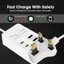 Ổ cắm sạc USB đa cổng 35W - Dải nguồn máy tính bảng điện thoại - Ổ cắm phích cắm Anh / EU / US - Ổ cắm sạc nhanh loại C - Ổ cắm mở rộng sạc tường - Hub USB 6 cổng