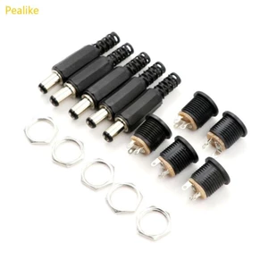 Pealike 15 Chiếc Cho DC Cắm Điện 5 5x2 1 Mm Cho DC Cắm 5 5-2 1 Loại Dây Tiêu Chuẩn Chiều Dài 9 Mm Cho DC Nam Cắm Điện Suppl