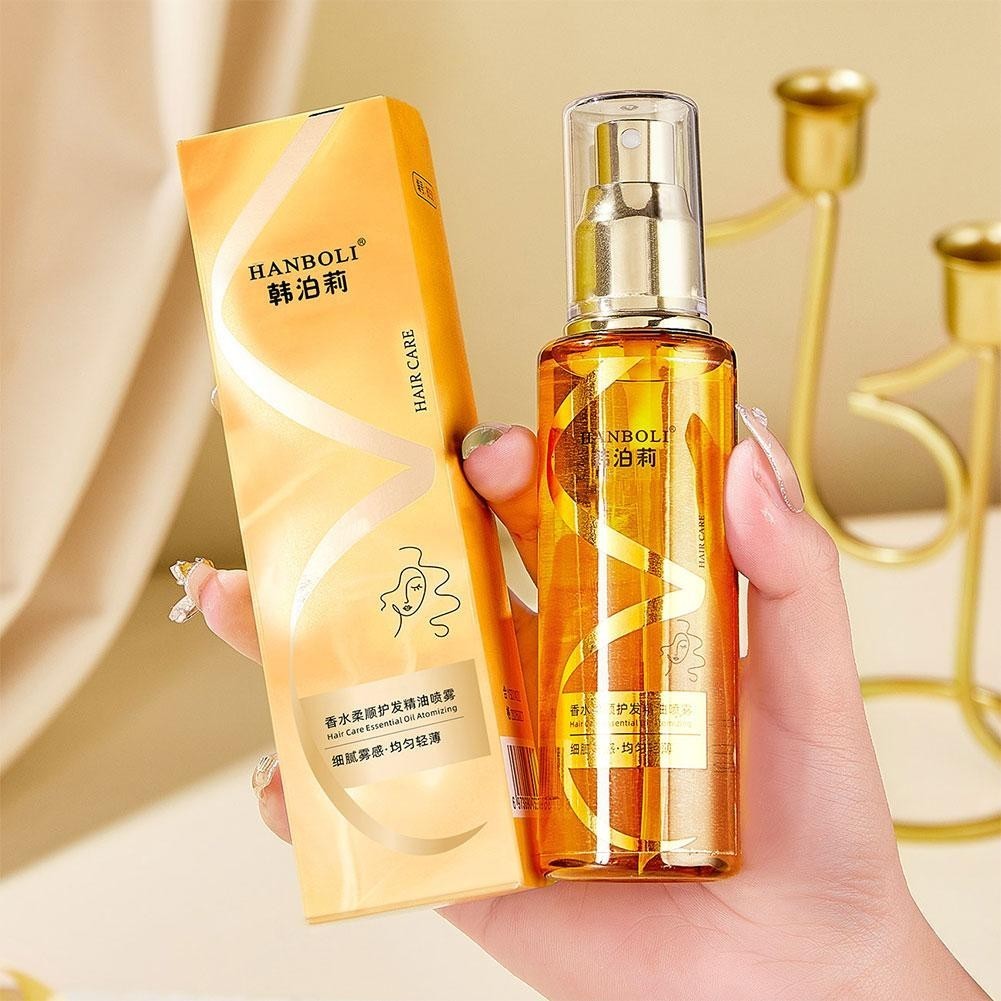 Tinh chất chăm sóc tóc mịn màng Cải thiện tóc khô và xoăn Dầu dưỡng ẩm dầu thơm K8p9