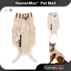HamshMoc Có Thể Điều Chỉnh Mèo Phục Hồi Phù Hợp Với Chống Dính Mèo Con Chó Con Phẫu Thuật Quần Áo Khử Trùng Phù Hợp Với Thoải Mái Cho Thú Cưng Nhỏ Vết Thương Protectio