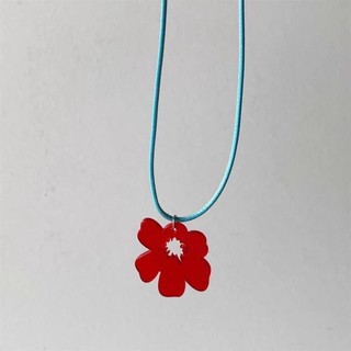 [Shop Hot Sale] Phong Cách Hàn Quốc ins Blogger Cùng Phong Cách Vòng Cổ Hoa Đỏ Nhỏ Mùa Hè Đầy Màu Sắc Phù Hợp Với Chuỗi Xương Đòn