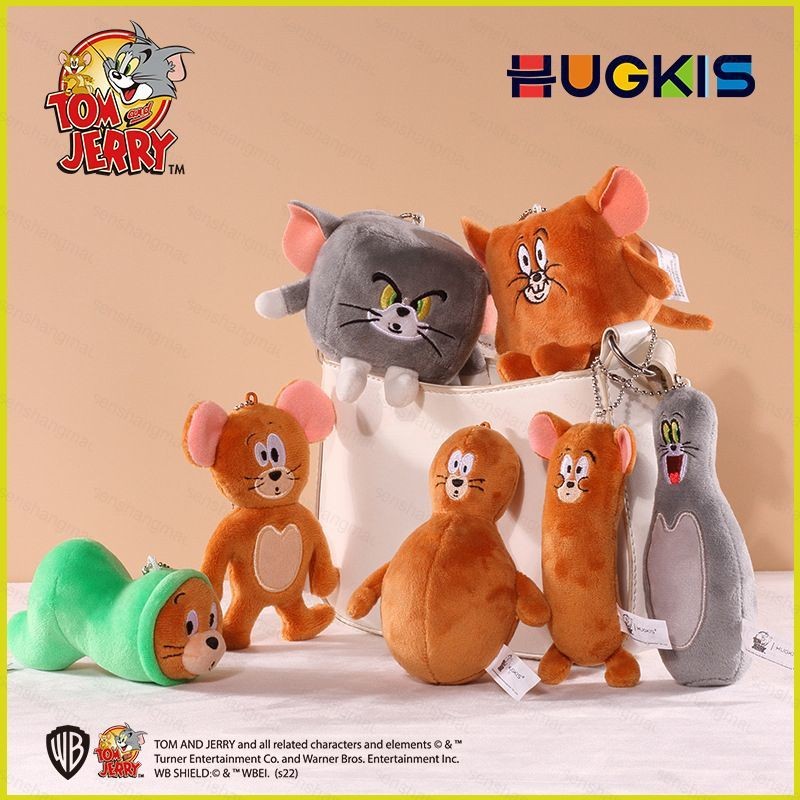 PS1 Tom và Jerry Sang Trọng Búp Bê Móc Khóa Mèo Chuột Đồ Chơi Nhồi Bông Quà Tặng Cho Bé Gái Túi Mặt Dây Chuyền Hoạt Hình Búp Bê Cho Trẻ Em SP