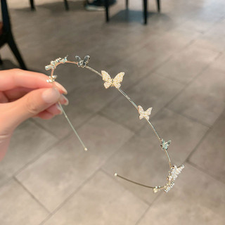 Mùa Xuân Hè Siêu Cổ Tích Rừng Phong Cách Bướm Băng Đô Phong Cách Pháp Thiết Kế Tươi Đẹp Kẹp Tóc Tinh Tế Phụ Kiện Tóc