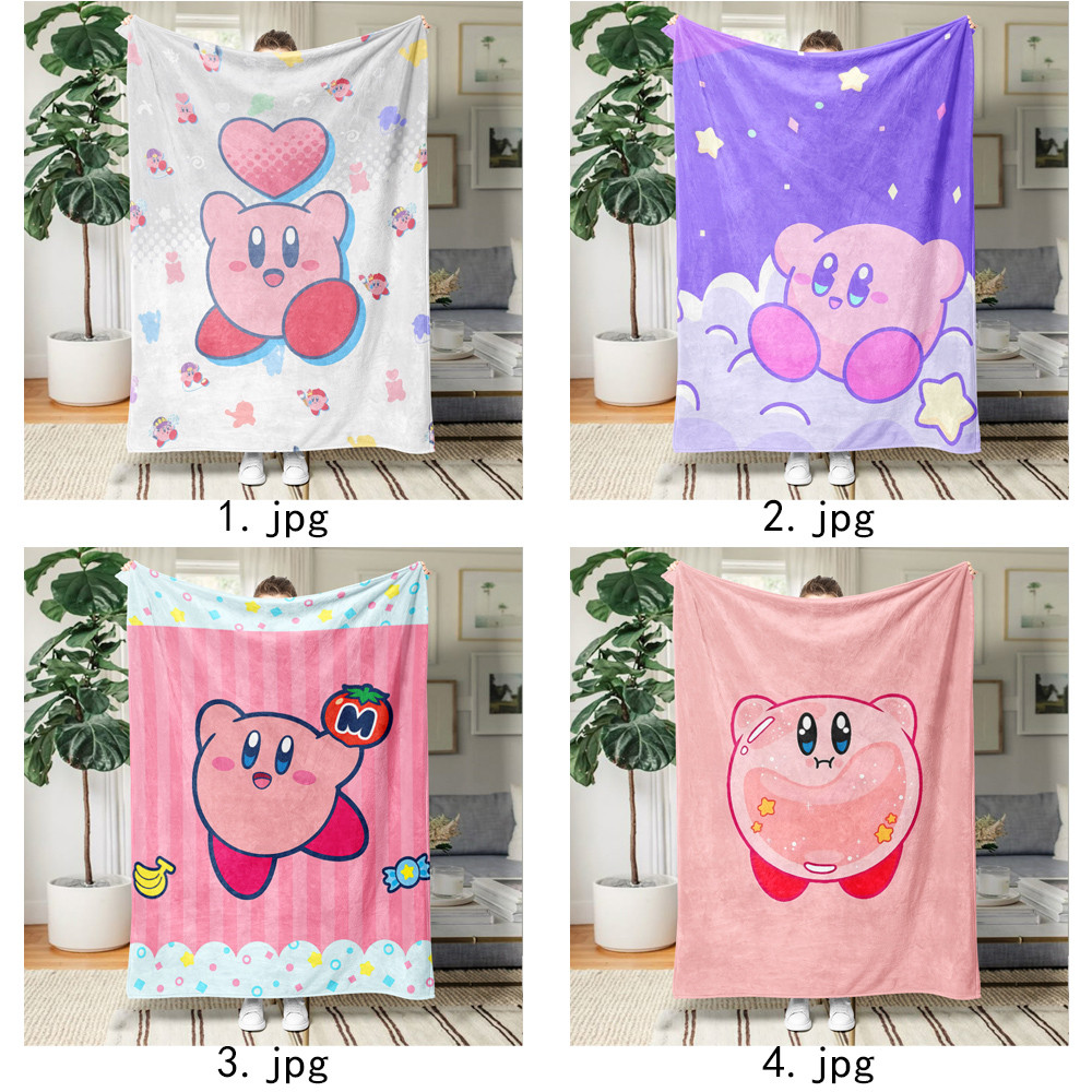 Kirby Flannel Chăn Một Mặt In Flannel Chăn Điều Hòa Không Khí Chăn