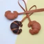 Móc Khóa DARON Croissant, Móc Treo Da PU Hoạt Hình, Móc Khóa Ô Tô Dễ Thương Túi Thời Trang Mặt Dây Chuyền Nam