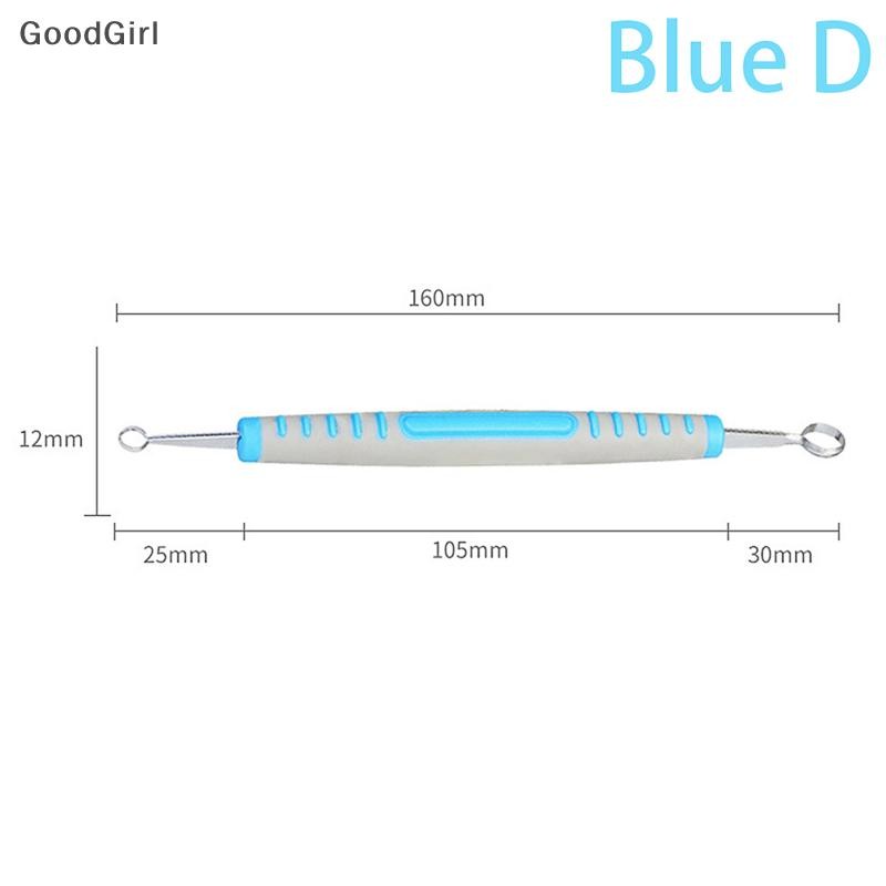 [GoodGirl] Công cụ kết cấu đồ gốm Dao khắc thủ công DIY Tay cầm bằng nhựa Vòng hai đầu Khắc Dao đất sét Công cụ khắc mịn VN