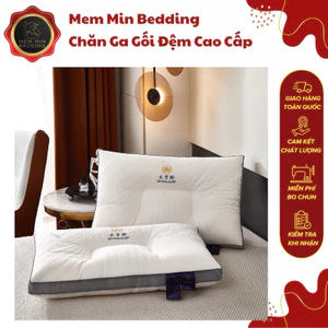 Gối công thái học MEM MIN BEDDING phiên bản PRO kích thước 50x70cm, nặng 1000g/1 chiếc - MemminBedding Luxury