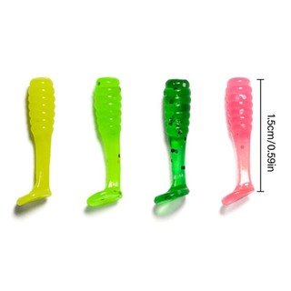 BS * 50 Chiếc Mồi Câu Cá Mềm Swimbaits Nhân Tạo 1.5cm Cho Cá Hồi