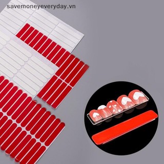 [savemoneyeveryday] 30 Cái Băng dính móng tay trong suốt Miếng dán móng tay giả Miếng dán keo dán thực hành làm móng tay hai mặt [vn]