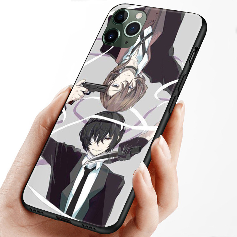 Bungou chó đi lạc Dazai Osamu Kính cường lực Điện thoại di động cho iPhone 16 15 14 13 12 11 Pro XS Max Plus Mini X XR 8 7 6s SE2 / 3 Cover
