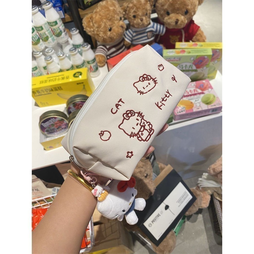 Moweikadi INS Thêu Hello Kitty Hoạt Hình Hộp Bút Chì Cô Gái Dễ Thương ...