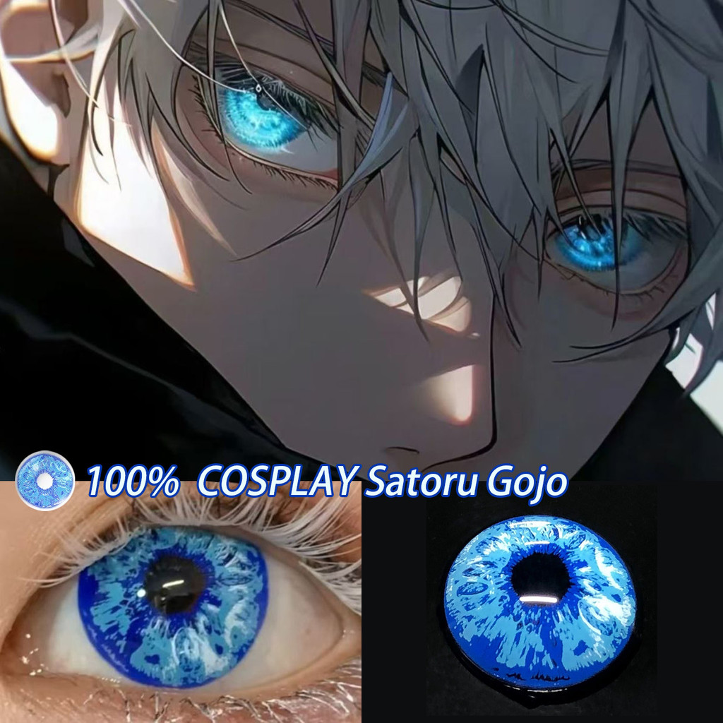 Jewelens 1 Cặp Satoru Gojo Cosplay Màu Xanh Kính Áp tròng Jujutsu ...