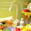 Đồ chơi trẻ em Máy rửa chén nước tuần hoàn điện Bể rửa rau Baby Home Kitchen Girls 2-4 tuổi cho bé bộ nấu ăn