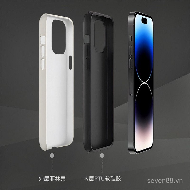 Ốp điện thoại Ốp cứng 13Pro/12mini/11 cho iPhone ins sọc mùa thu ngày 16/15/14promax Ốp bảo vệ toàn bộ lỗ lớn chống rơi LNVP