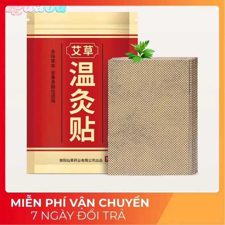 (Túi 20 miếng) Dán Ngải Cứu Bộ 20 Miếng Dán Thạch Cao Gừng Ngải Cứu Tự Làm Nóng Cho Cổ / Lưng / Vai / Eo (caonhienthith)