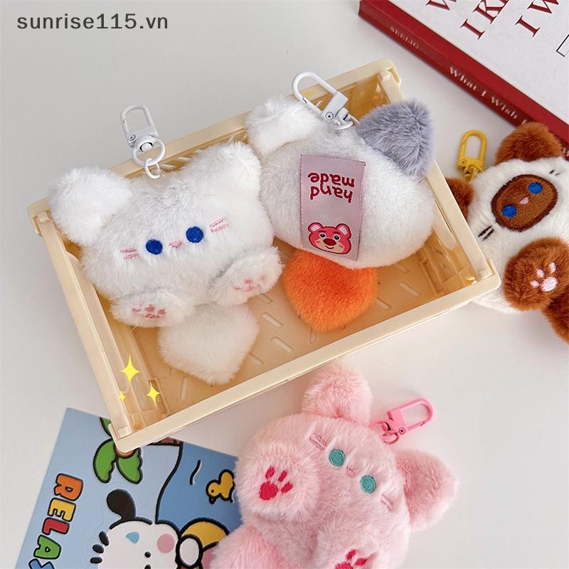 Srvn Squeak Dài Đuôi Sang Trọng Móc Khóa Dễ Thương Nhồi Bông Móc Khóa Túi Đồ Trang Trí Sang Trọng Búp Bê Móc Khóa.
