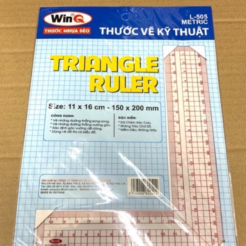 Thước ke vuông góc chữ L WinQ. -
