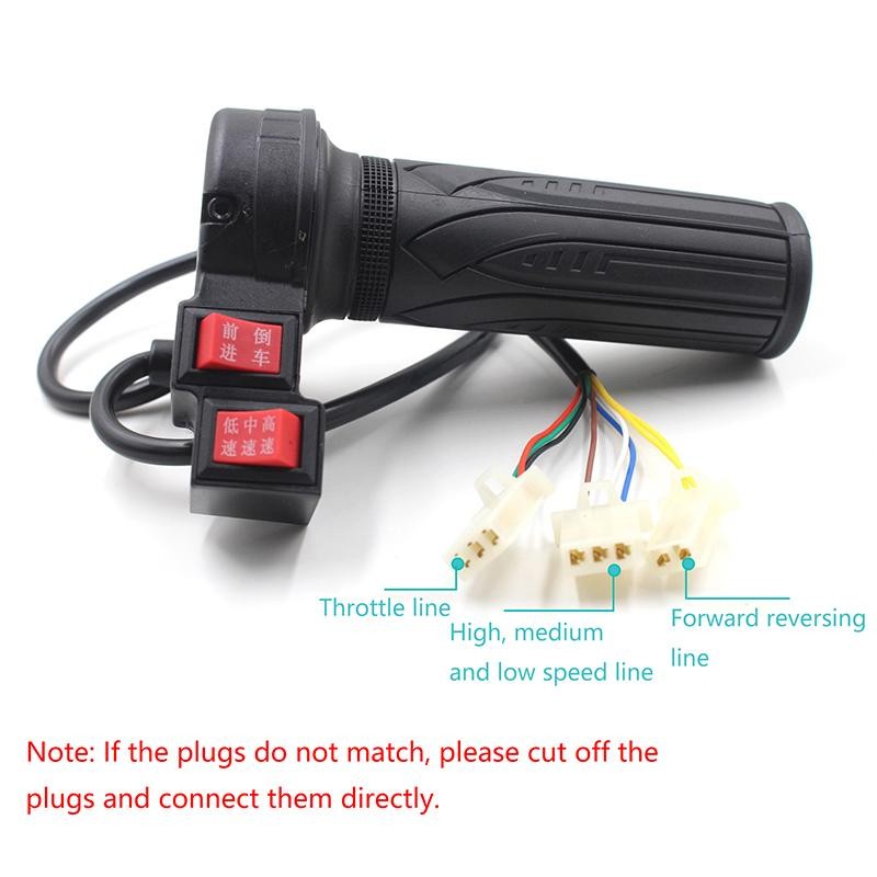 Tmoy Ebike Bộ điều khiển bướm ga xoắn có đẩy về phía trước và ngược Botton Xe đạp điện Điều khiển bướm ga Tay cầm tốc độ Tay cầm TCM