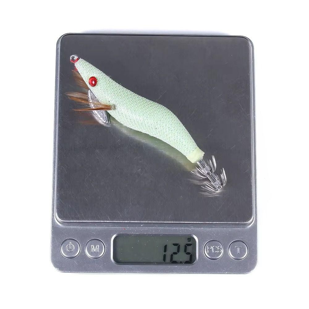 METUBE 1 Cái Mồi Tôm Gỗ, Jig Mực Dạ Quang Nhân Tạo, Móc Phát Sáng Mạnh 6.6g / 12.5g / 15.7g / 21.6 / 23.2g Mồi Câu Cá
