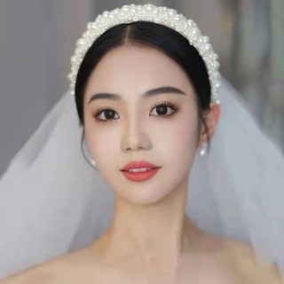 Ngọc Trai Thời Trang Băng Đô Tóc Cô Dâu Vòng Tiệc Cưới Phụ Kiện Tóc