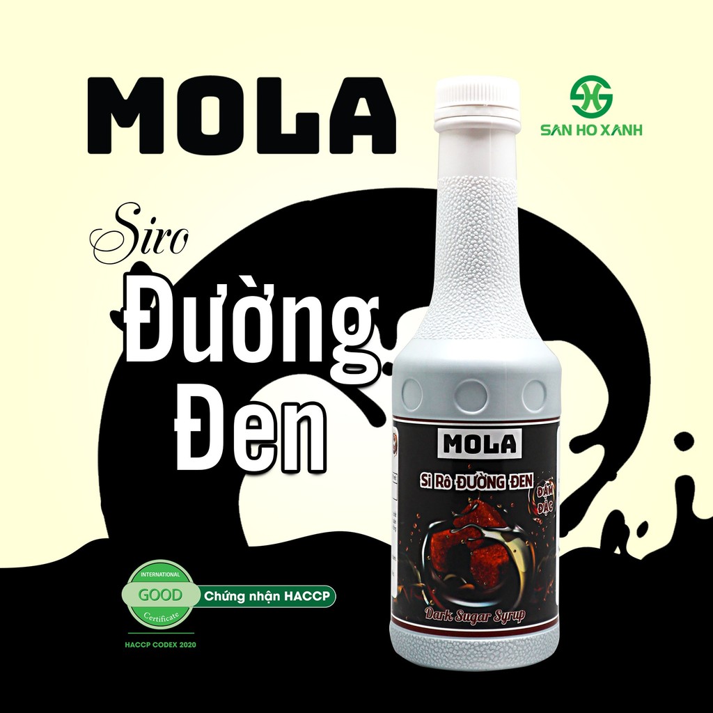 Siro đường đen Mola chai 1,5kg