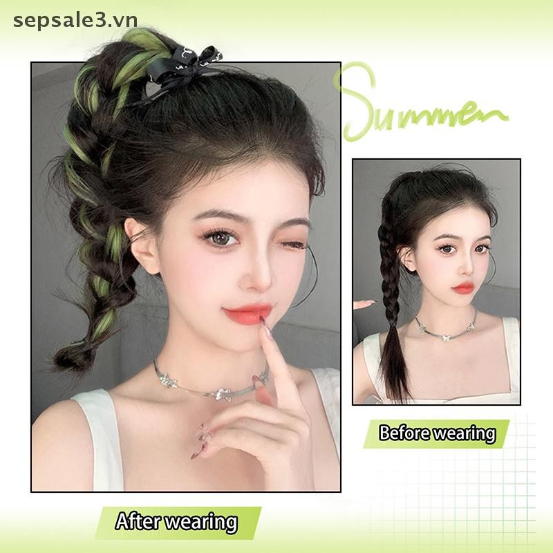 # VN # Highlight Synthetic Self-Winding Hair Bundle Wavy DIY Hair Bun Ponytail Artifact Tóc đuôi ngựa Nối dài Tóc.