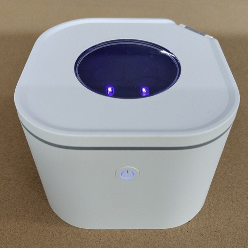 Mặt Trăng Nhỏ Gọn Núm Vú Giả Nước Rửa Hộp Bảo Quản Tích Hợp 4 Hạt Đèn UVC