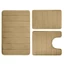 Bộ thảm phòng tắm chống trượt Treeling Thảm tắm Flannel Thảm thấm mềm có thể giặt được