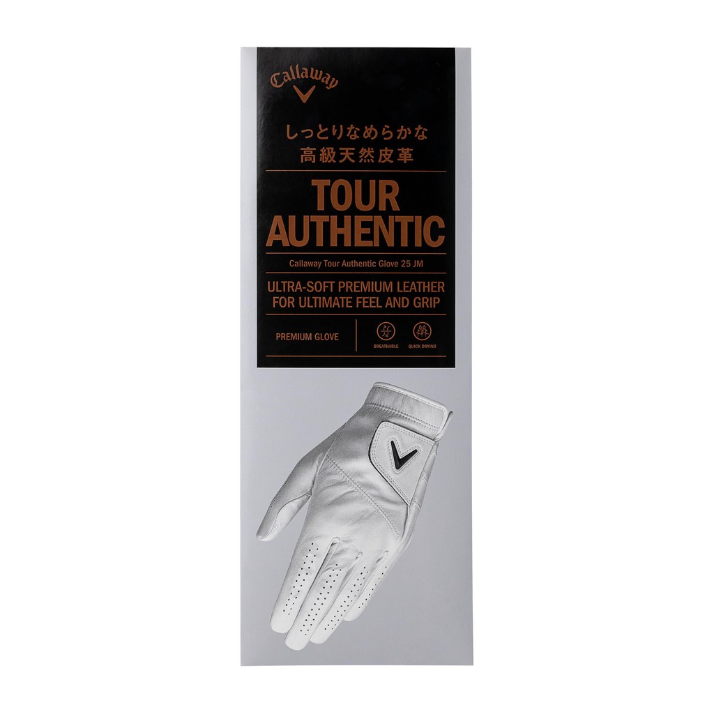 Găng Tay Golf Nam Callaway TOUR AUTHENTIC – Đeo Tay Trái (Cho Người Chơi Tay Phải), Màu Trắng