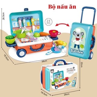 Bộ Đồ Chơi Vali Kéo Nghề Nghiệp – Bác Sỹ, Kỹ Sư, Nấu Ăn, Trang Điểm Cho Bé Khám Phá Tài Năng